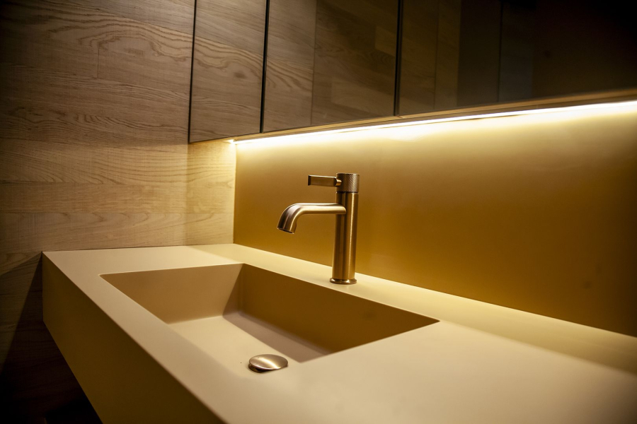 Смеситель для раковины Gessi Inciso, без донного клапана, цвет Copper PVD - изображение 2