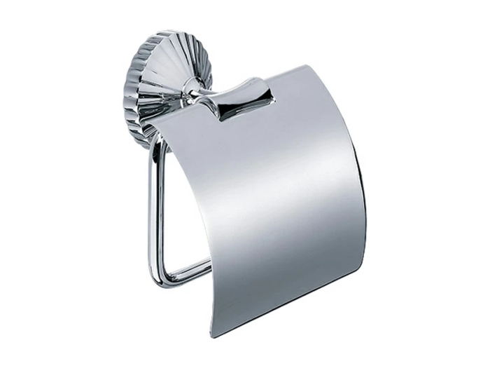 На изображении товар Бумагодержатель Joerger Cronos, настенный, 130x88x130h мм, с крышкой, цвет матовое золото от официального представителя в Москве