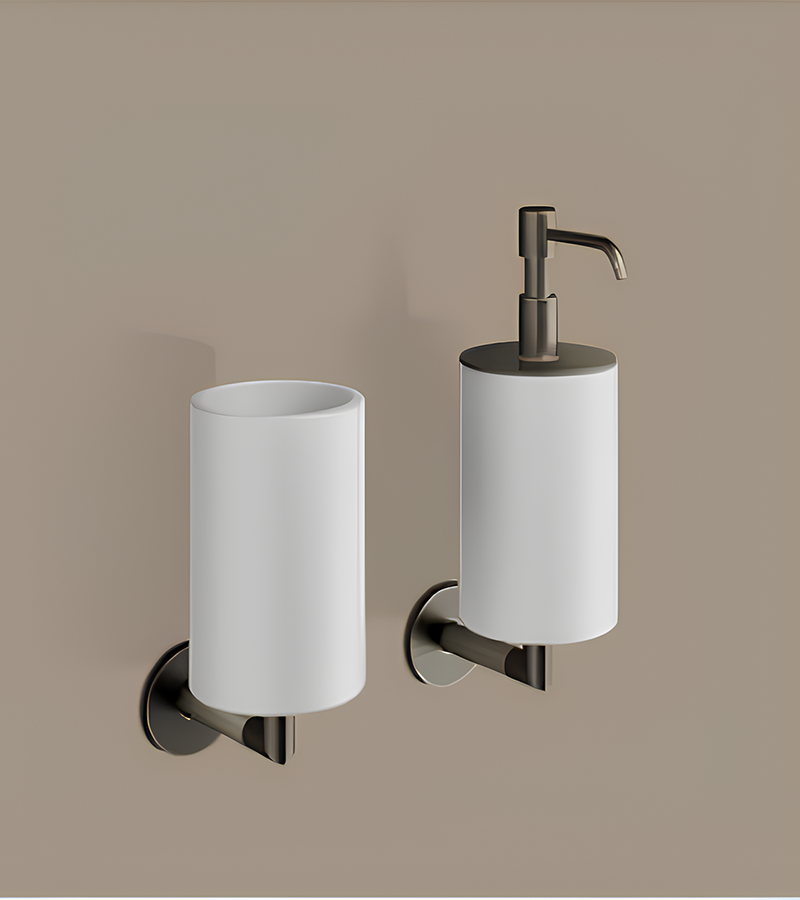 Дозатор Gessi Ingranaggio, настенный, цвет White/Chrome - изображение 2