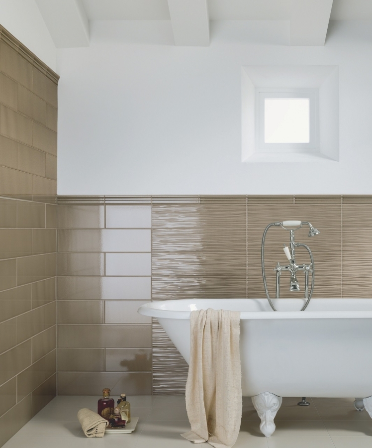 CERAMICHE GRAZIA Керамическая плитка IMPRESSIONS IMPRESSIONS 14X56 ALMOND - изображение 1