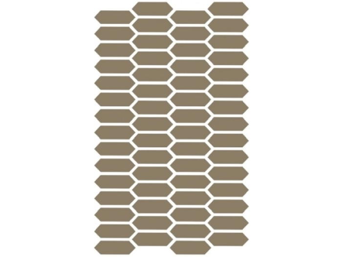 На изображении товар Etruria Керамогранит Xxs Losanga 2.5X7.5 Su Rete Monocolore Tortora от официального представителя в Москве