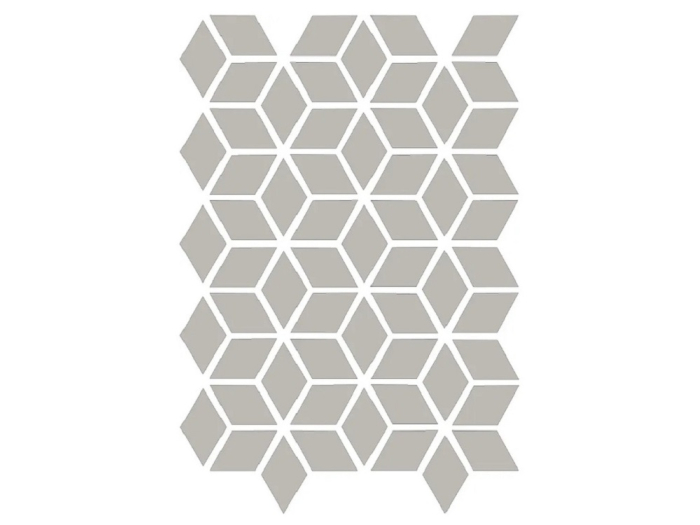 На изображении товар Etruria Керамогранит Xxs Rombo E 4X7 Su Rete Monocolore Perla от официального представителя в Москве