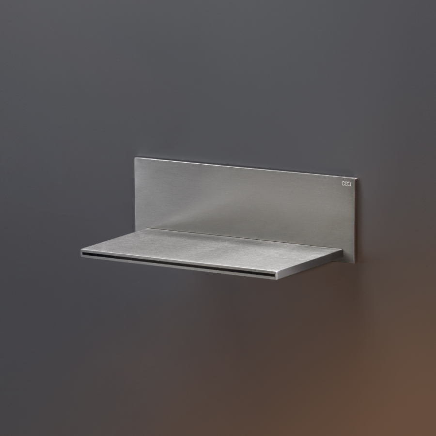 Излив для душа CeaDesign Free Ideas, настенный, 195x85x60h мм, каскадный, внешняя часть, сталь, цвет сатинированное светлое золото - изображение 1