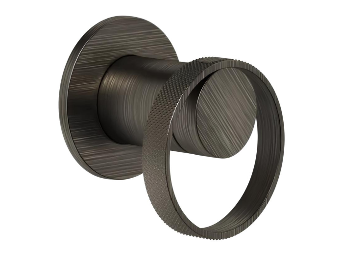 На изображении товар Cмеситель Gessi Anello, настенный, встраиваемый, без излива, на 1 потребителя, цвет Aged Bronze от официального представителя в Москве