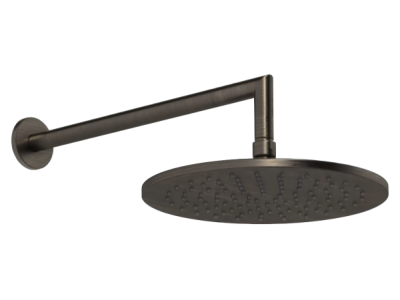 На изображении товар Верхний душ Gessi Anello, Ø250 мм, шарнирный, Н-145 мм, цвет Aged Bronze от официального представителя в Москве