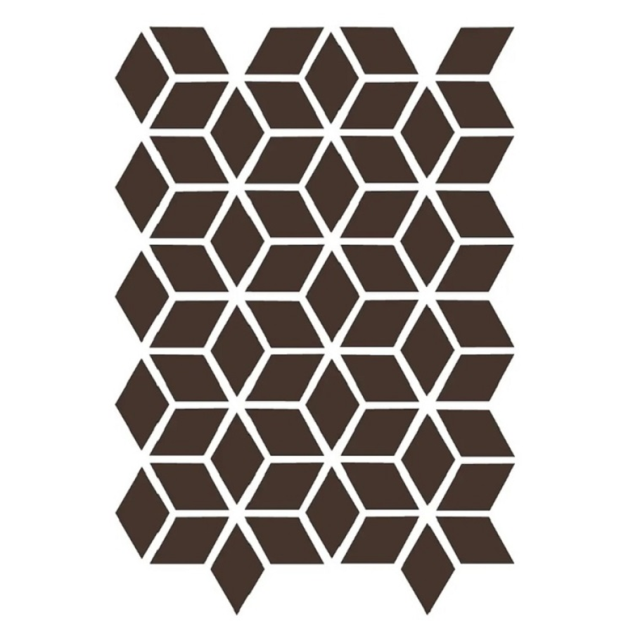 Etruria Керамогранит Xxs Rombo E 4X7 Su Rete Monocolore Moro