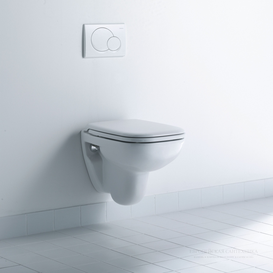 Унитаз подвесной Duravit D-Code Compact, 480 х 350 мм, вертикальный смыв, цвет белый - изображение 8