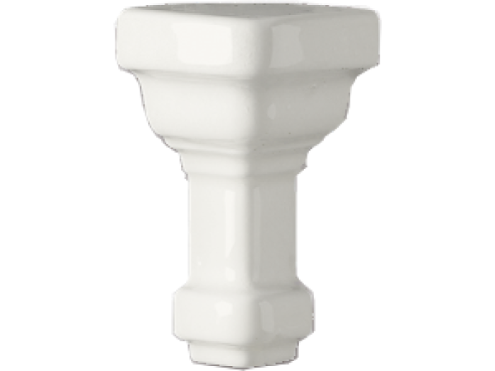 На изображении товар CERAMICHE GRAZIA Угловой элемент ESSENZE ANGOLO ESTERNO PARETE CAPITELLO  ICE 7,5X3 от официального представителя в Москве