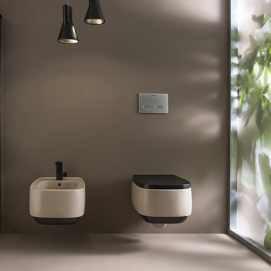 Унитаз Flaminia Flag подвесной, 540x380 мм, безободковый с системой goclean, цвет белый - изображение 7