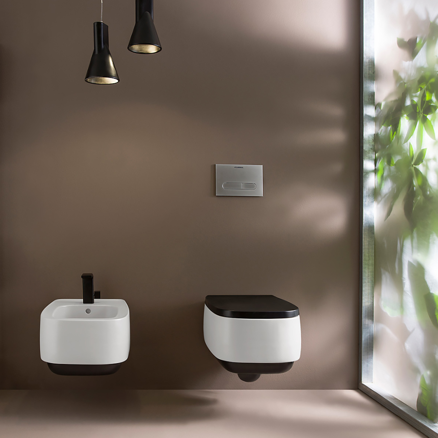 Унитаз Flaminia Flag подвесной, 540x380 мм, безободковый с системой goclean, цвет белый - изображение 2