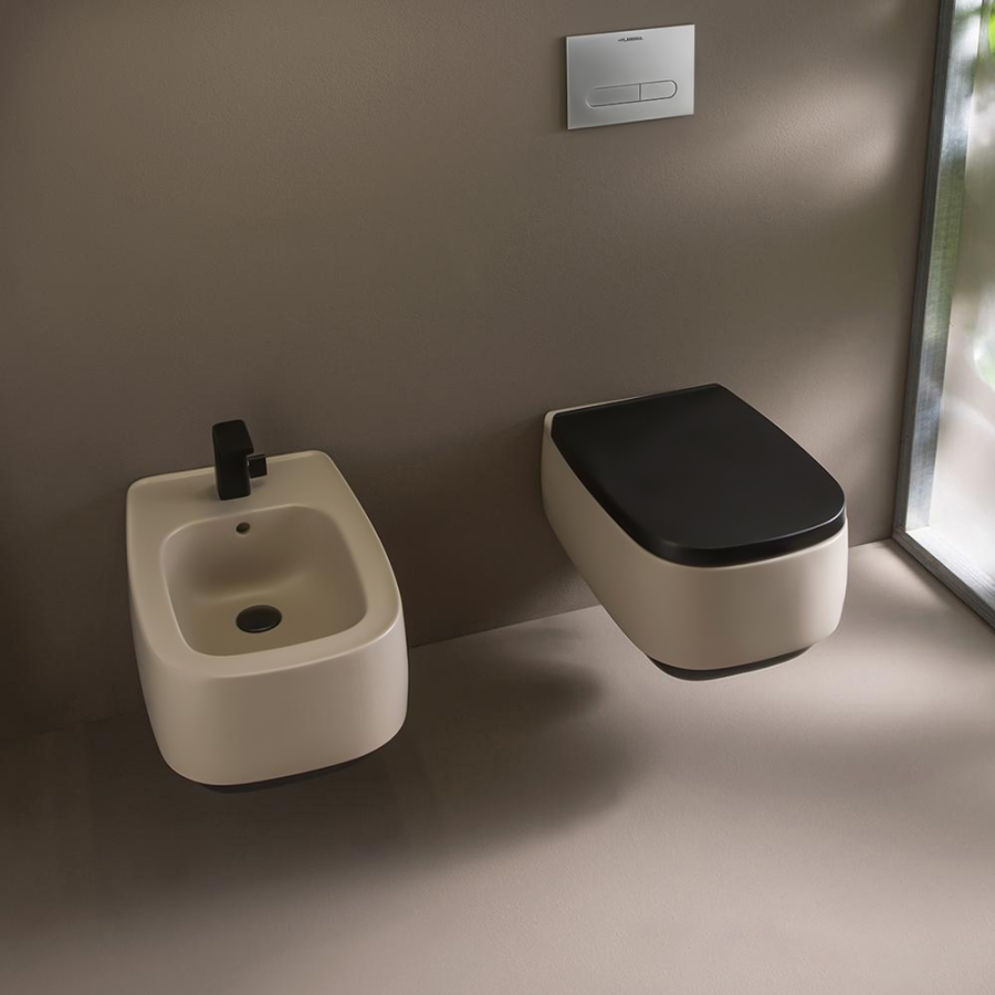 Унитаз Flaminia Flag подвесной, 540x380 мм, безободковый с системой goclean, цвет белый - изображение 6