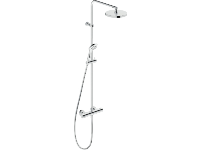 На изображении товар Душевая система Duravit B.2 настенная, с термостатическим смесителем, цвет хром от официального представителя в Москве