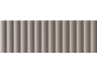 На изображении товар Micro. Керамогранит 3D Forms Fluted Grey 10X30 от официального представителя в Москве