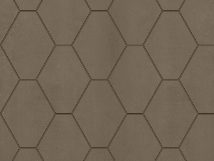 На изображении товар Kronos ceramiche Керамогранит Metallique Brune Mosaico Hexa 32,2x31,1 от официального представителя в Москве
