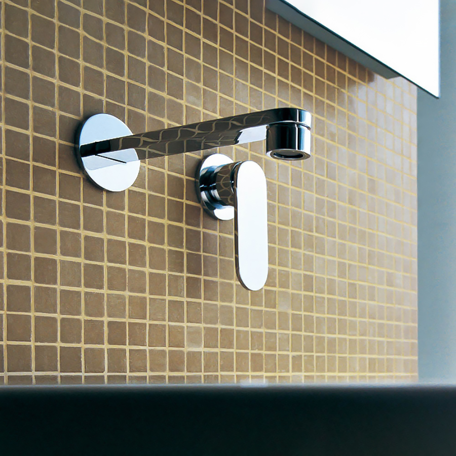 Смеситель для раковины Flaminia One, встраиваемый,  с донным клапаном Stop&Go, скрытая часть в комплекте, цвет хром - изображение 2