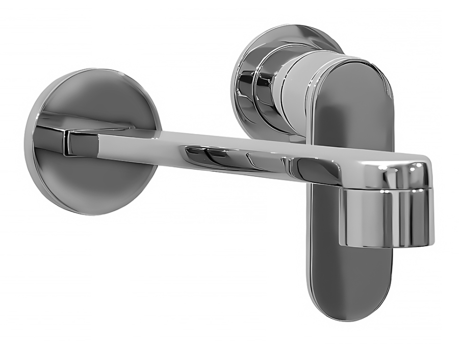 Смеситель для раковины Flaminia One, встраиваемый,  с донным клапаном Stop&Go, скрытая часть в комплекте, цвет хром