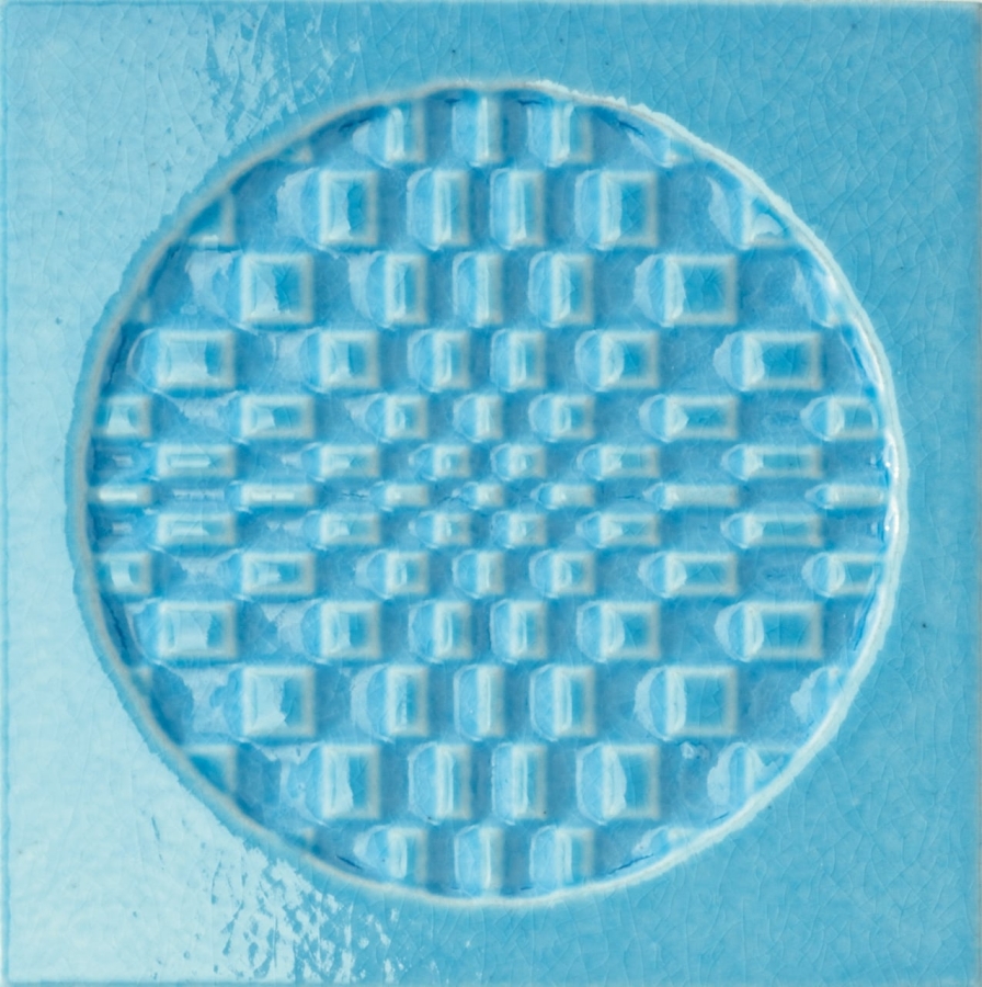 Iris ceramica Керамическая плитка BDA Citta di Faenza Geo azzurro decor glossy 15x15