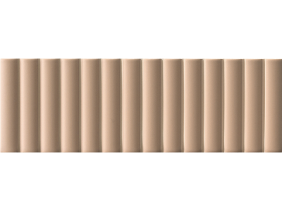 На изображении товар Micro. Керамогранит 3D Forms Fluted Terracotta 10X30 от официального представителя в Москве