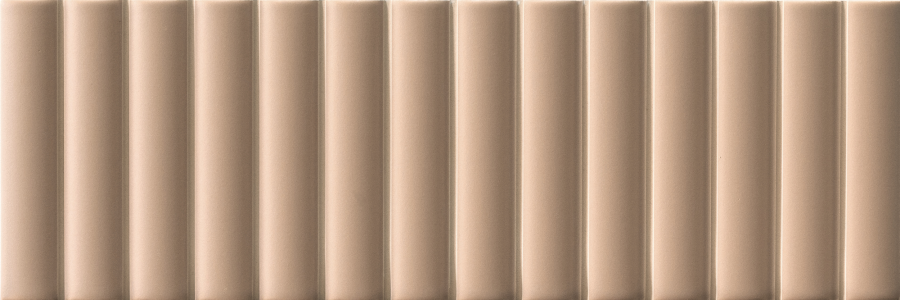 Micro. Керамогранит 3D Forms Fluted Terracotta 10X30