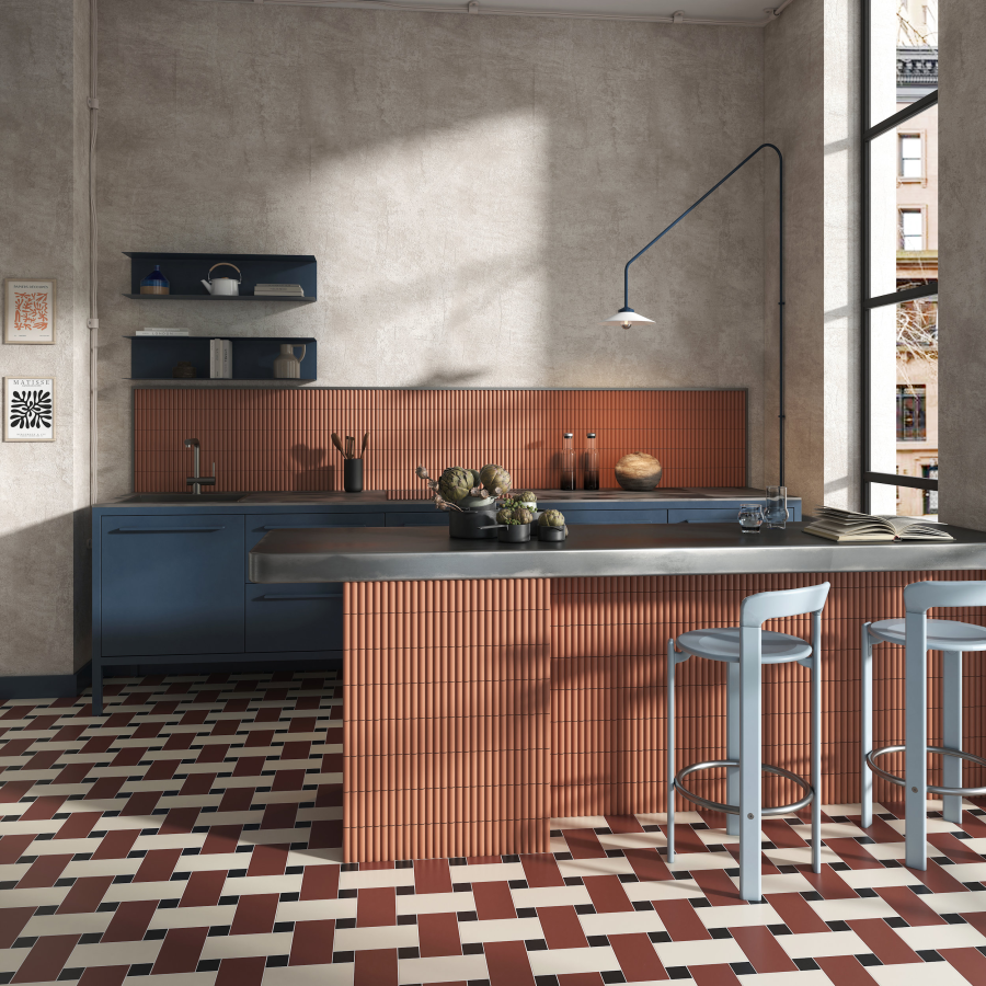 Micro. Керамогранит 3D Forms Fluted Terracotta 10X30 - изображение 2