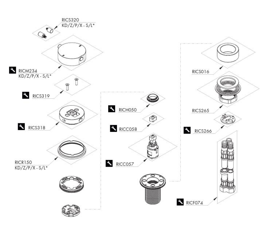 Ручка от смесителя Cea Design Giotto Plus, для арт. GIO75, цвет Satin Copper - изображение 3