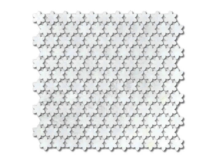 На изображении товар Sicis Смальтовая мозаика Petites Fleurs F01 Anemone sheet-size 316x293 mm от официального представителя в Москве