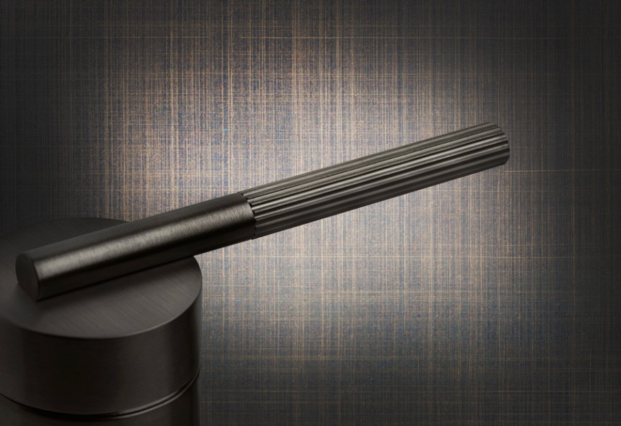 Смеситель для раковины Gessi Ingranaggio, без донного клапана, цвет Black Metal Brushed PVD - изображение 3