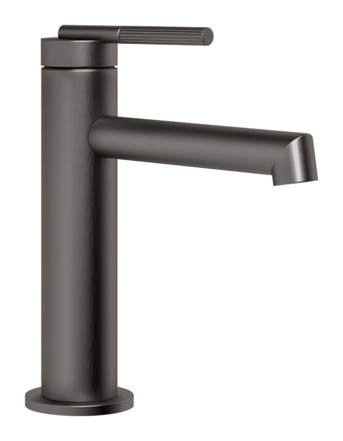 Смеситель для раковины Gessi Ingranaggio, без донного клапана, цвет Black Metal Brushed PVD