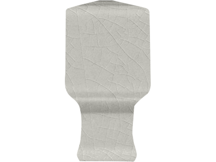 На изображении товар CERAMICHE GRAZIA Угловой элемент ELEGANCE ANGOLO BORDURA 1,5X3,5 CINDER CRAQUELE от официального представителя в Москве