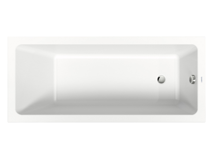 На изображении товар Ванна Duravit Duravit No.1, встраиваемая, 1600x700 мм, 1 наклон спинки, цвет белый от официального представителя в Москве