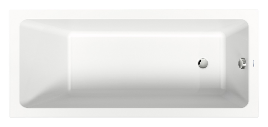 Ванна Duravit Duravit No.1, встраиваемая, 1600x700 мм, 1 наклон спинки, цвет белый
