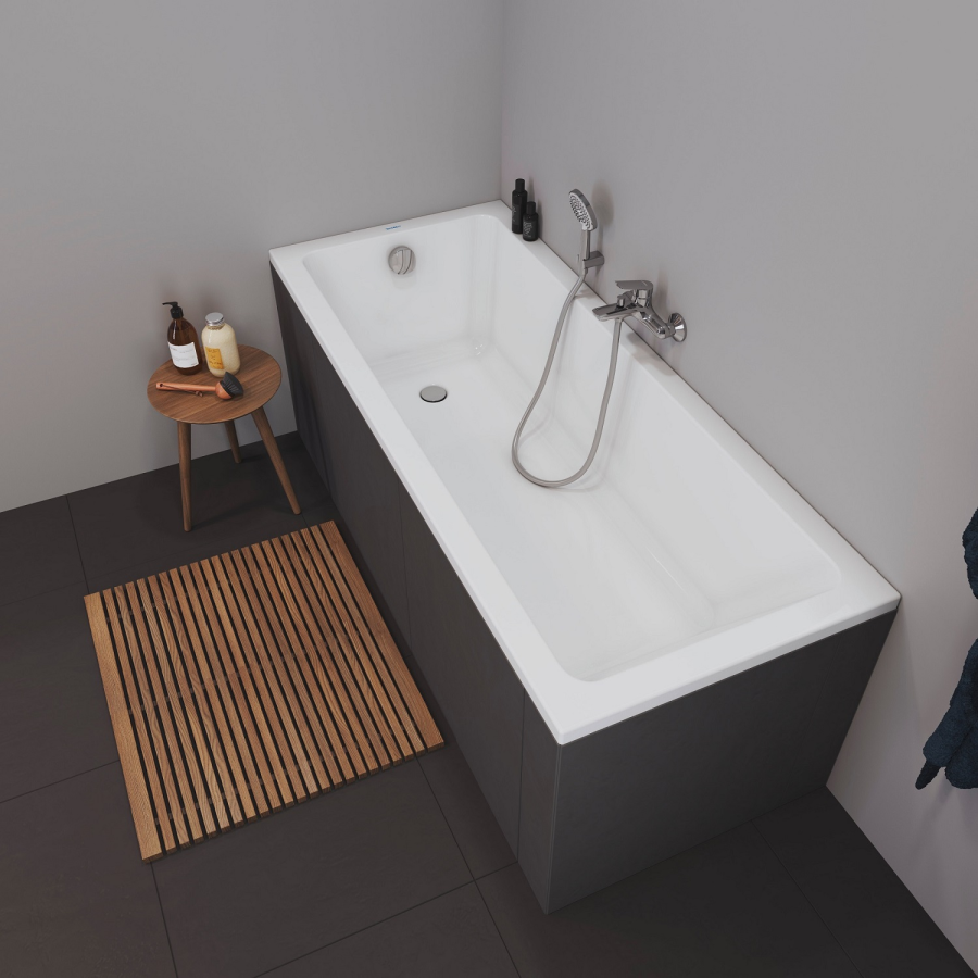 Ванна Duravit Duravit No.1, встраиваемая, 1600x700 мм, 1 наклон спинки, цвет белый - изображение 2