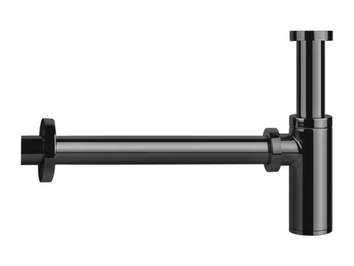 На изображении товар Сифон для раковины Gessi Technical Accessories, цвет Black Metal PVD от официального представителя в Москве