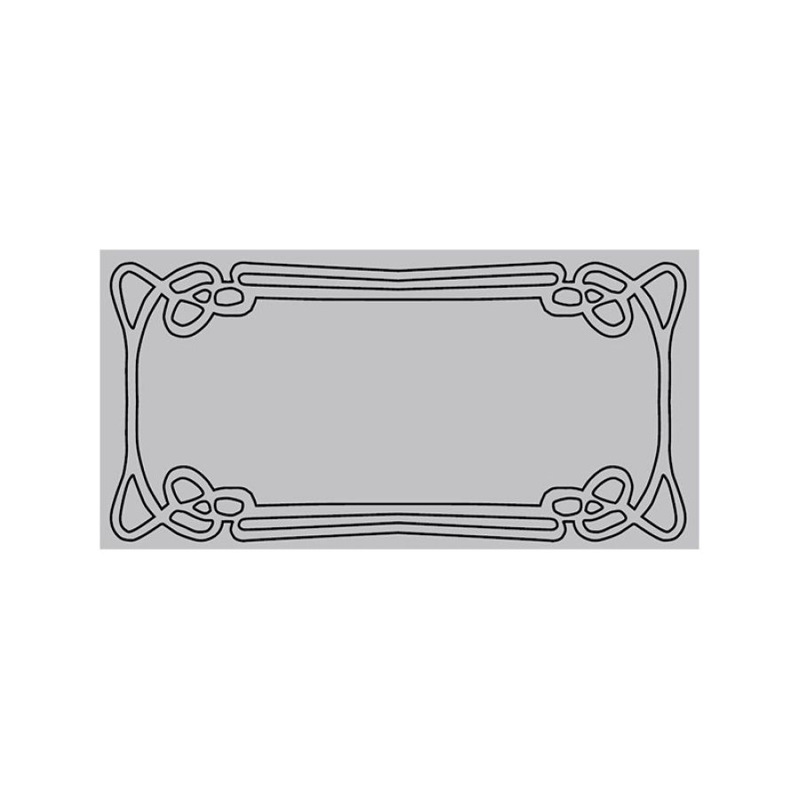 Etruria Керамическая плитка ART DÉCO 12.4X25 Vector Frame E Moss Green