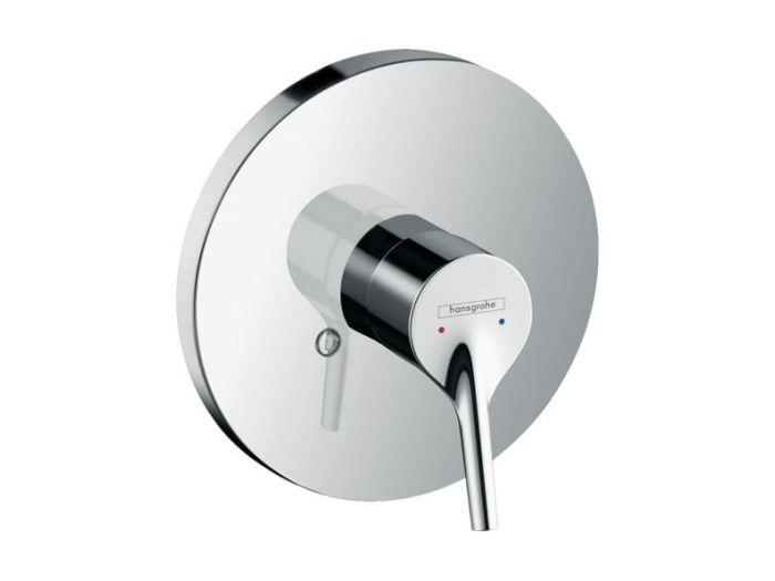 На изображении товар Смеситель для душа встраиваемый Hansgrohe Talis S, однорычажный, внешняя часть, цвет хром от официального представителя в Москве
