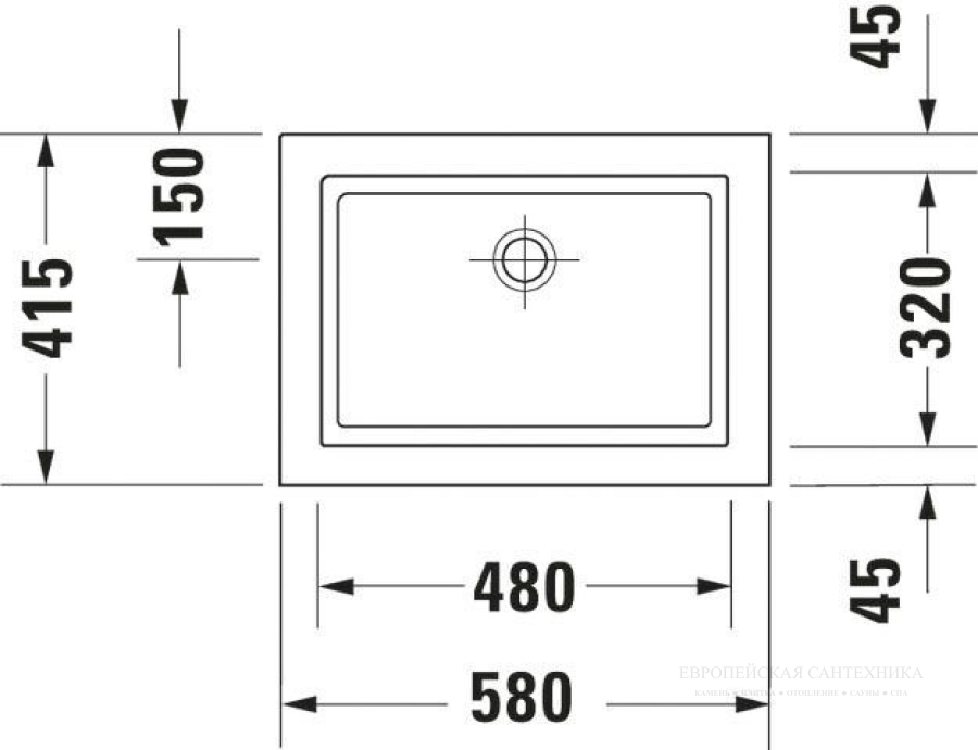 Раковина Duravit 2nd floor шлифованный вариант, 580х415 мм, цвет белый - изображение 3