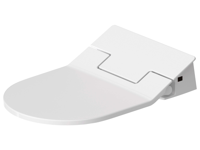 На изображении товар Сиденье для унитаза Duravit SensoWash Slim, 373x539 мм, цвет белый от официального представителя в Москве