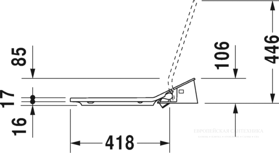 Сиденье для унитаза Duravit SensoWash Slim, 373x539 мм, цвет белый - изображение 10