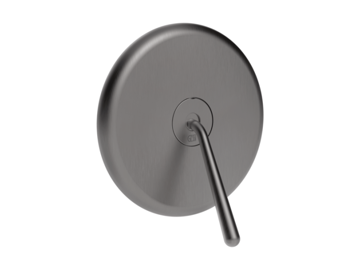 На изображении товар Смеситель Gessi Goccia, настенный, на 1 выход, встраиваемый, цвет Black Metal Br. GHRC от официального представителя в Москве