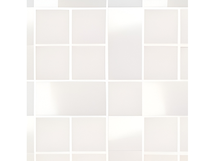 На изображении товар Micro. Керамогранит Microtiles Plaid Mix Glaze White 30,1x30,1 от официального представителя в Москве