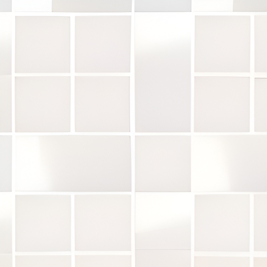 Micro. Керамогранит Microtiles Plaid Mix Glaze White 30,1x30,1