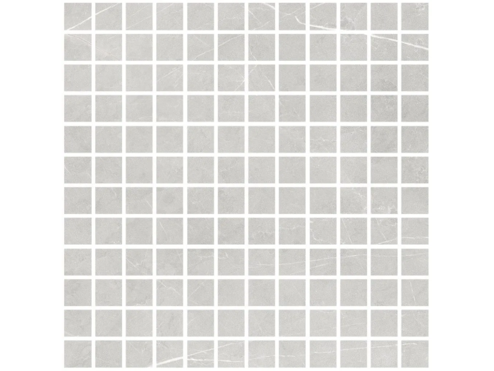 На изображении товар Living Ceramics Керамогранит Allure Light grey Mosaic 25 Soft textured 29,8x29,8 от официального представителя в Москве