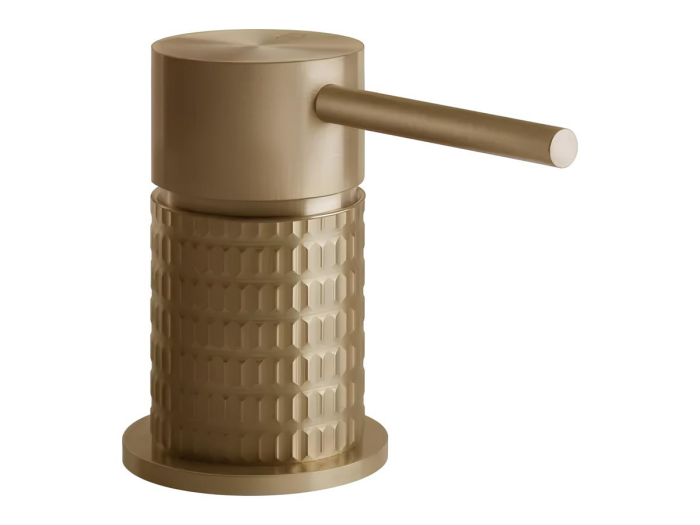 На изображении товар Смеситель удалённого управления Gessi316, цвет Warm Bronze Brushed PVD от официального представителя в Москве