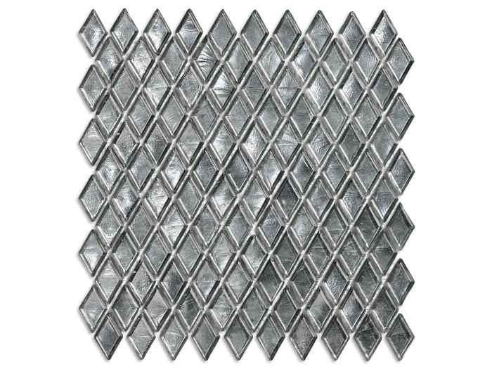 На изображении товар Sicis Стеклянная мозаика Diamond ITEM T45 Cullinan chips size 23х40 mm sheet size 251x253 mm от официального представителя в Москве
