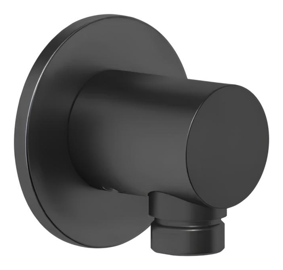 Шланговое подсоединение для душа Gessi Anello, настенное, цвет Matte Black