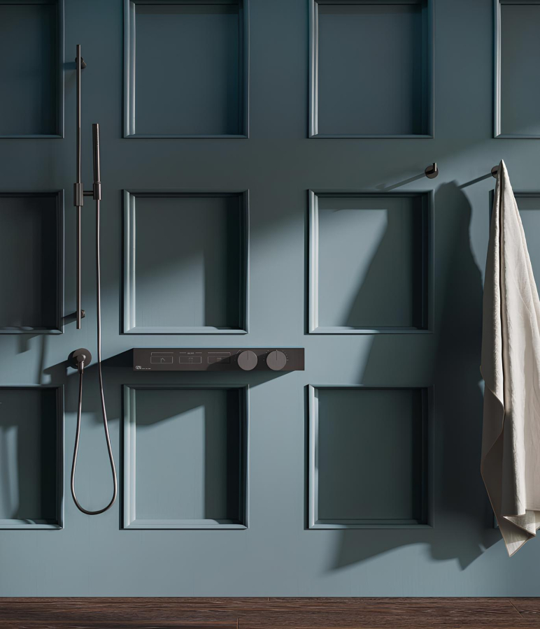 Шланговое подсоединение для душа Gessi Anello, настенное, цвет Matte Black - изображение 1