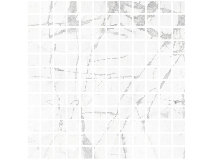 На изображении товар Living Ceramics Керамогранит Blanc Invisible Mosaic 25 Soft textured 29,8x29,8 от официального представителя в Москве