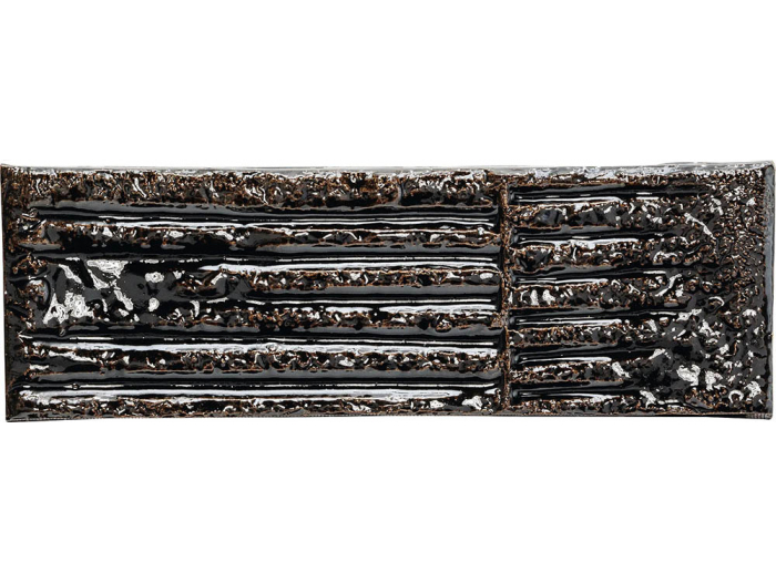 На изображении товар Mutina Керамическая плитка Chamotte Quadra Nera 7,5x21,3 от официального представителя в Москве