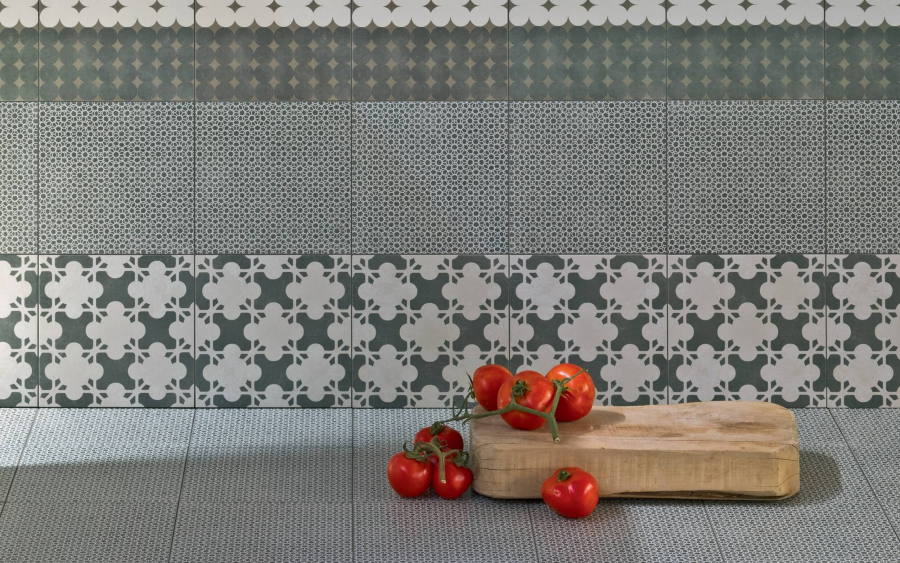 Mutina Керамогранит Azulej Renda Nero 20x20 - изображение 2