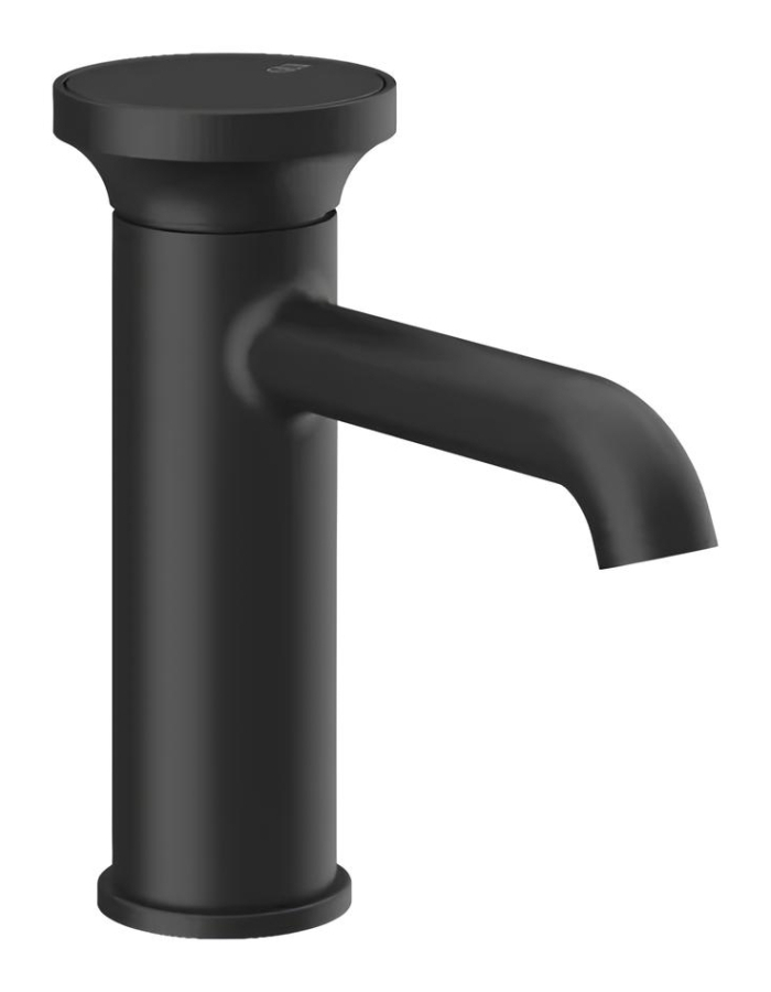 Смеситель для раковины Gessi Origini, h172 мм, без донного клапана, цвет Matte Black